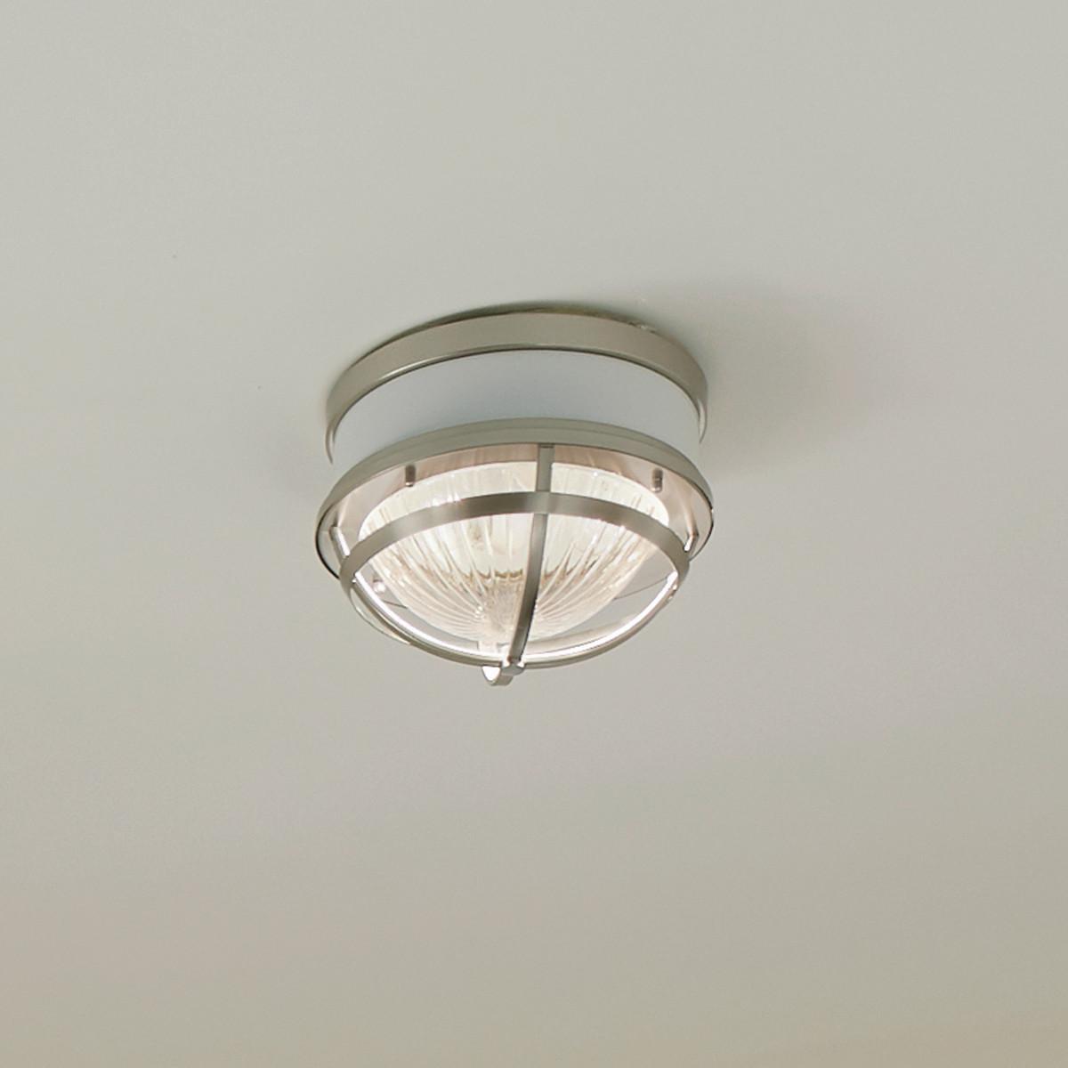 Stropna Svjetiljka Tollis - bijela/boje nikla, Konvencionalno, staklo/metal (30.5/19.9cm) - Elstead Lighting