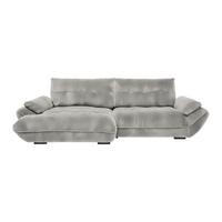 Wohnlandschaft Vivo Lavagrau - Lavagrau/Schwarz, MODERN, Kunststoff/Textil (179/63/317cm) - Premium Living