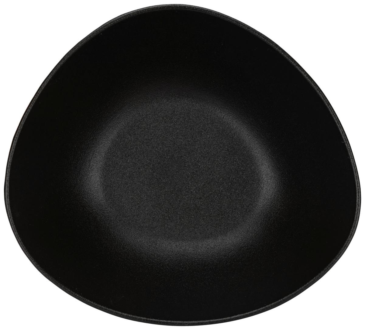 Salátástál Haruki - fekete, Modern, kerámia (25,4/23,5/9,5cm) - Premium Living