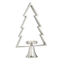 Kerzenhalter Mukayle Chromfarben - Chromfarben, LIFESTYLE, Metall (26/9.5/44cm)