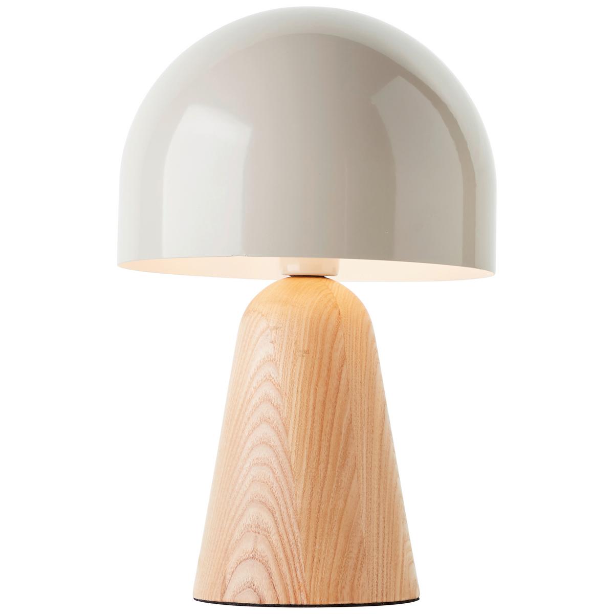 Tischleuchte Nalam Naturfarben max. 40 Watt - Natur, Holz/Metall (20/31cm) - Brilliant