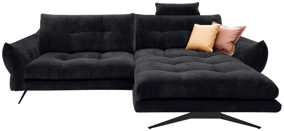 Coltar BAXTER - grafit, Modern, textil (280/68-87/177cm) - Premium Living