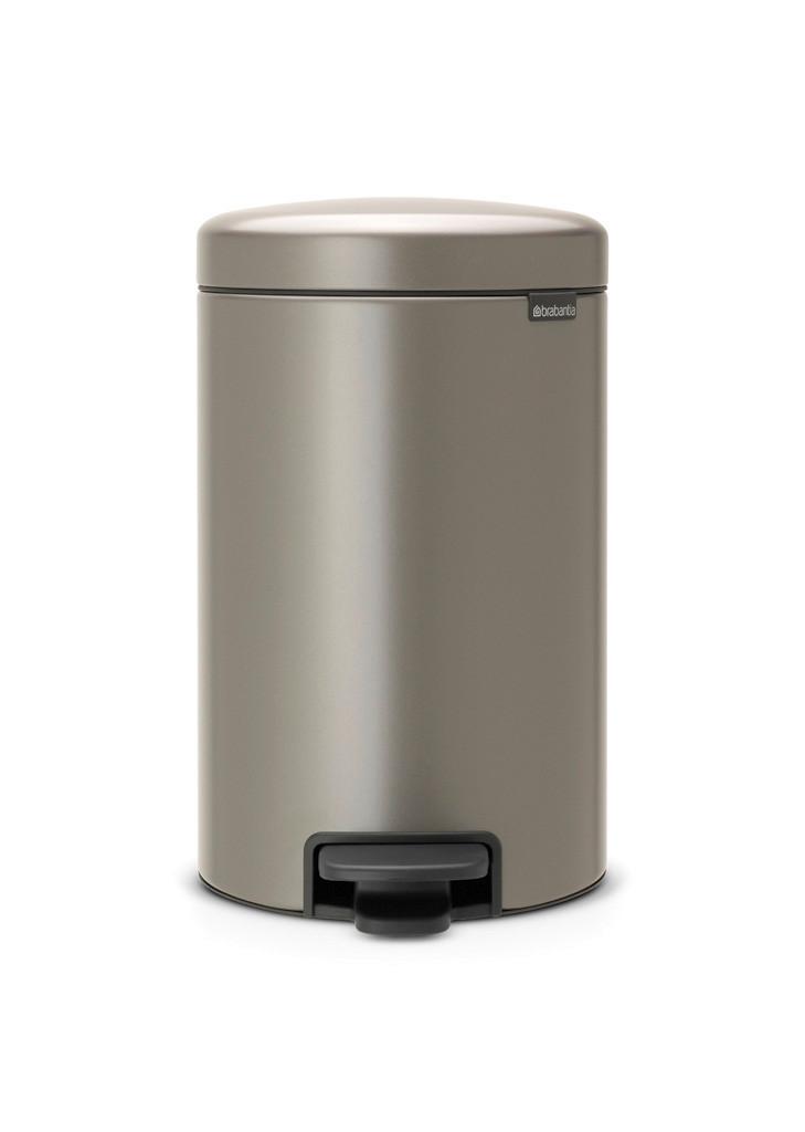 KOSZ NA ODPADY 113628 - kolor platynowy, Design, tworzywo sztuczne/metal (25,1/41,1/33,8cm) - Brabantia