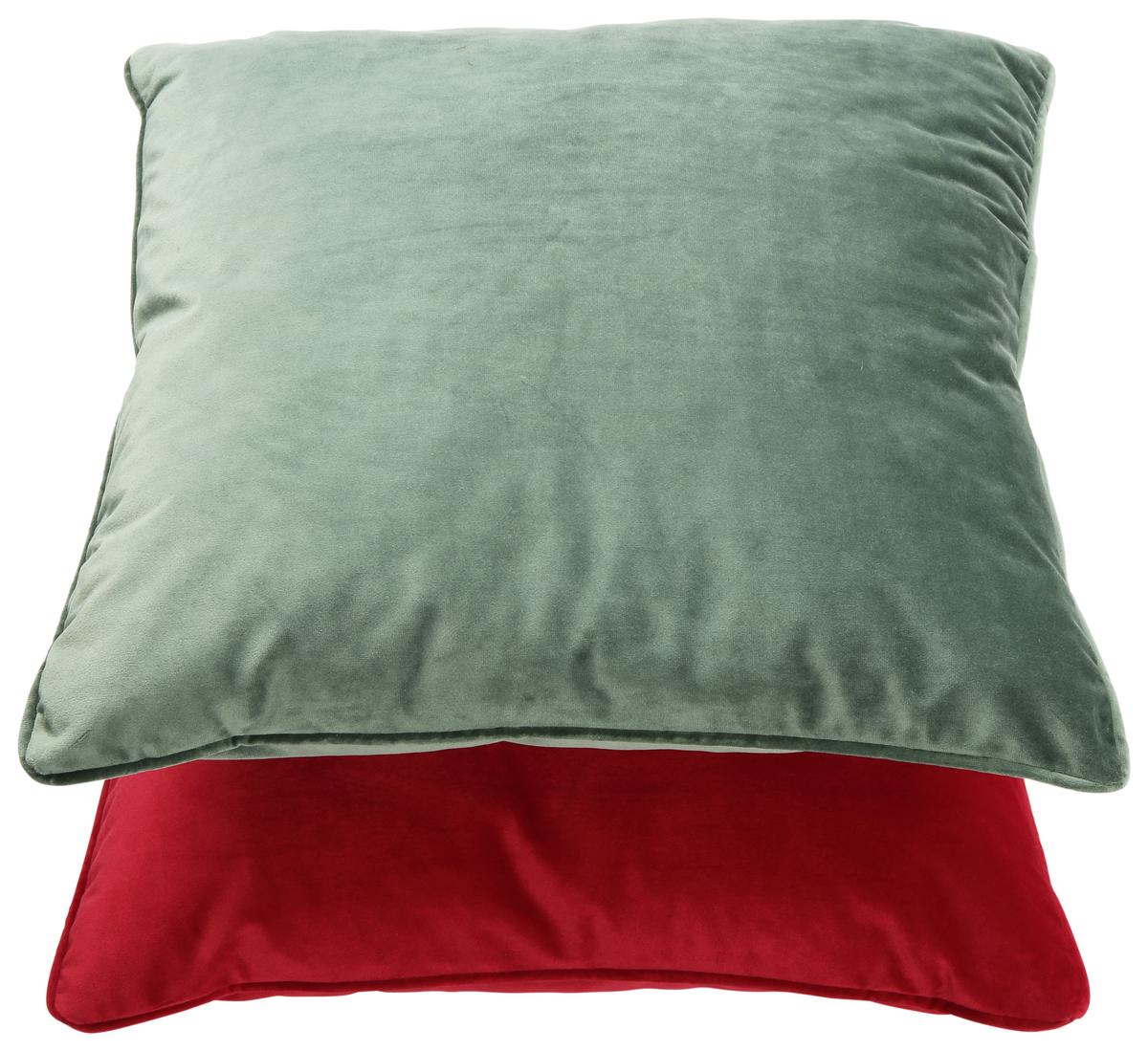 Zierkissen Viola in Grün ca. 45x45cm - Grün, KONVENTIONELL, Textil (45/45cm) - Premium Living