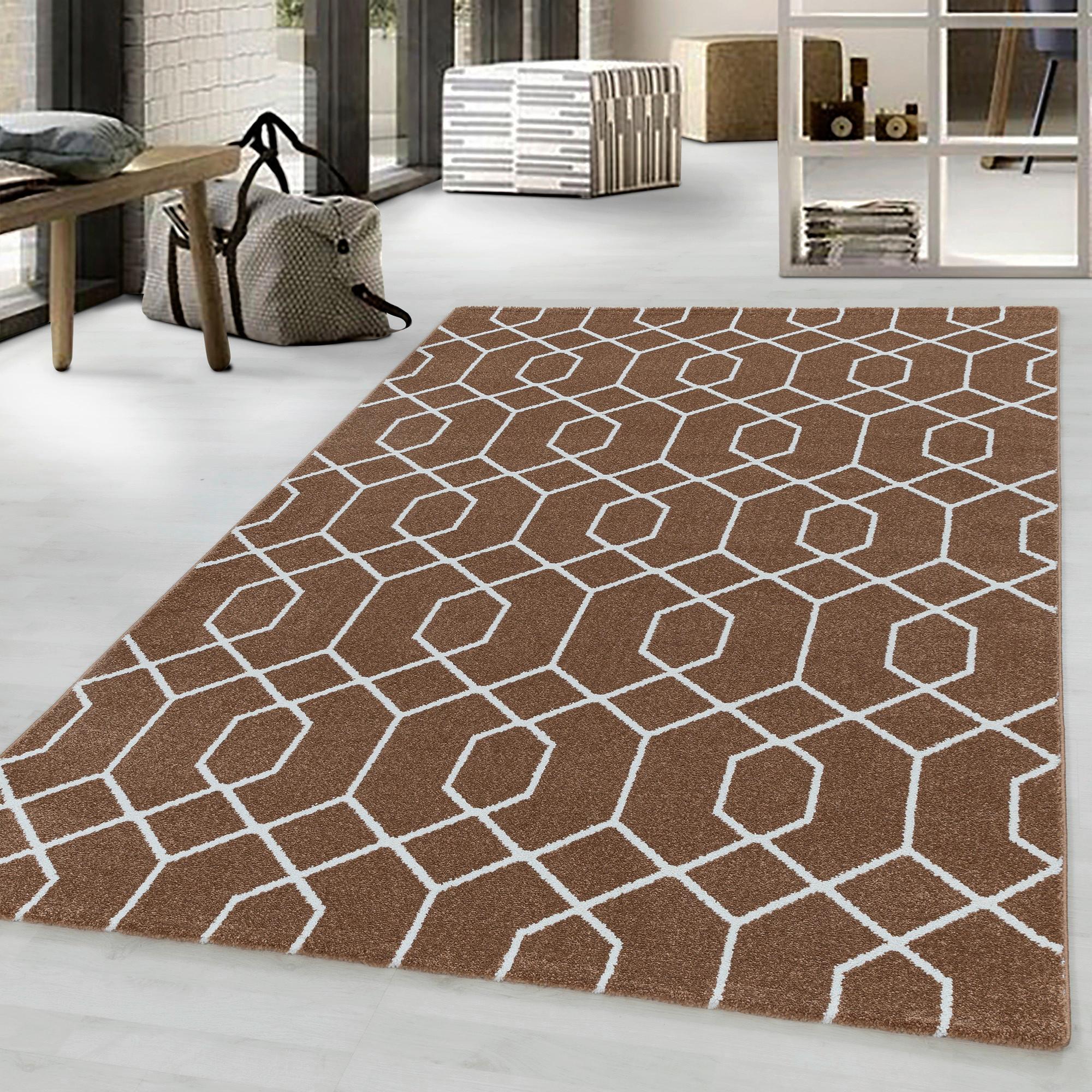 Webteppich Efor Kupferfarben ca. 80x250cm - Kupferfarben, Basics, Textil (80/250cm)