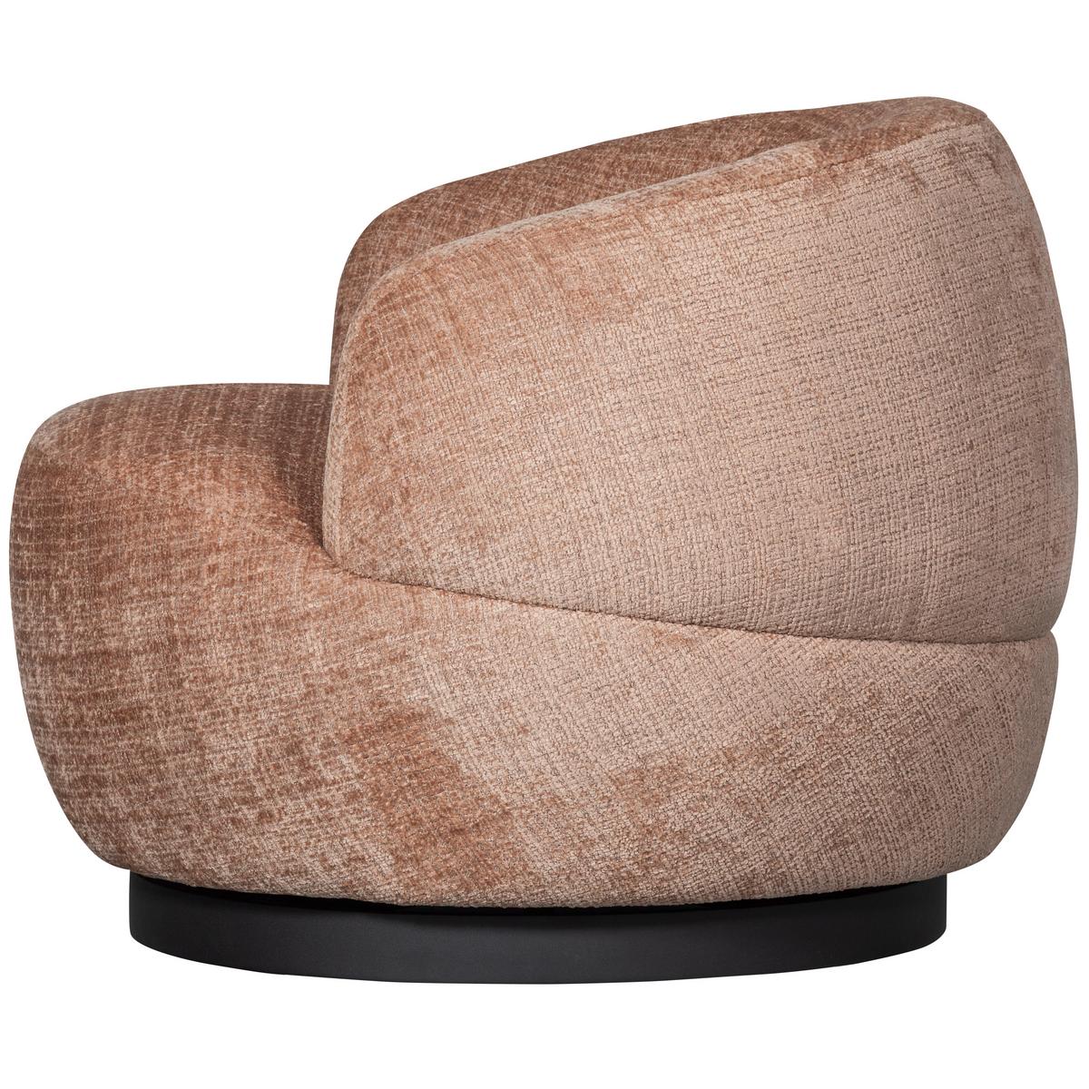 Sessel Woolly Sandfarben B: 84 cm - Sandfarben/Schwarz, Design, Textil/Metall (84/71/88cm) - Livetastic