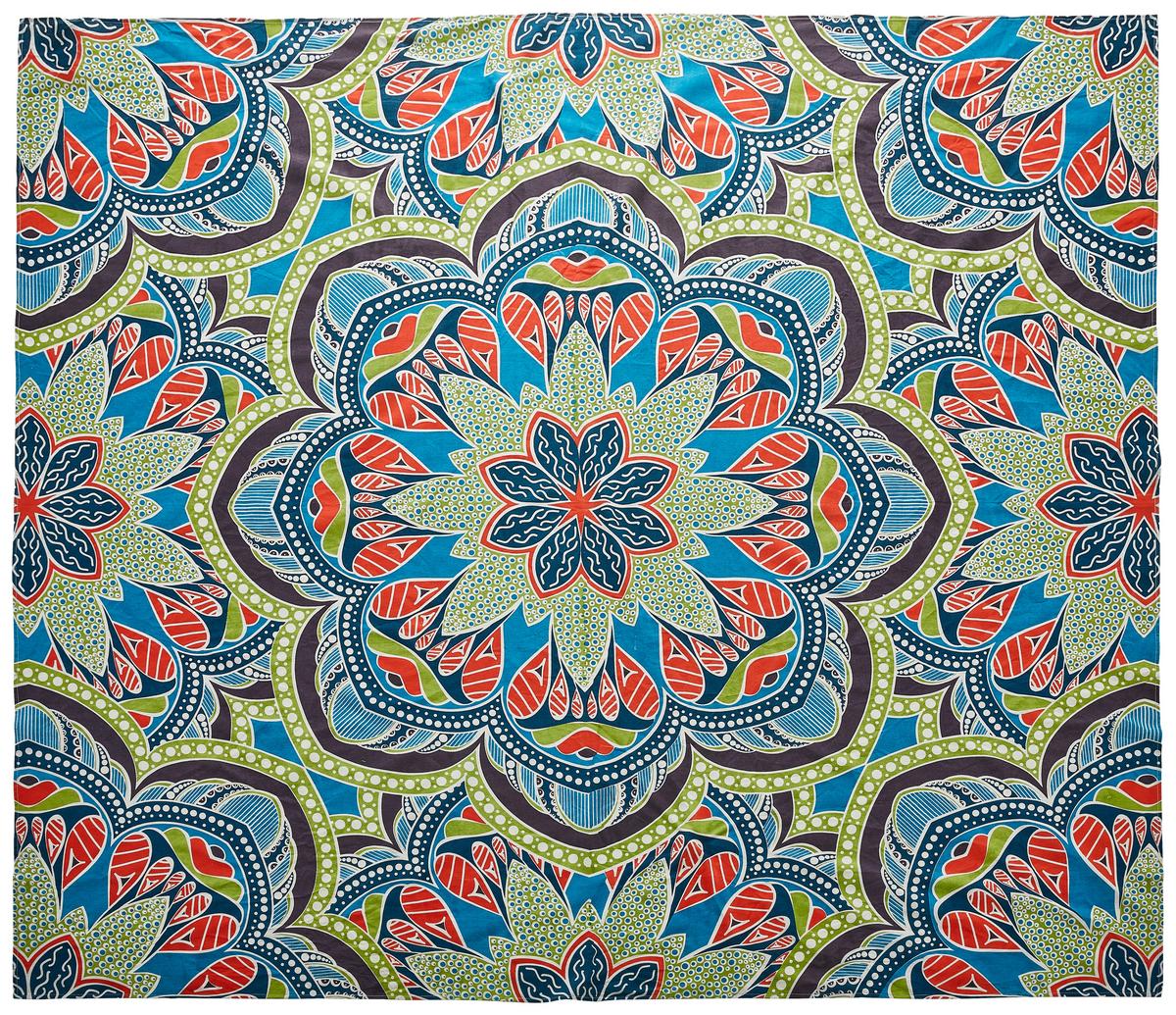 RĘCZNIK PLAŻOWY MANDALA - różnokolorowy, Konventionell, tkanina (220/240cm) - Esposa