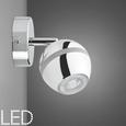LED-Wandleuchte Tiffany - Chromfarben, Metall (8/15,2cm) - MÖMAX modern living