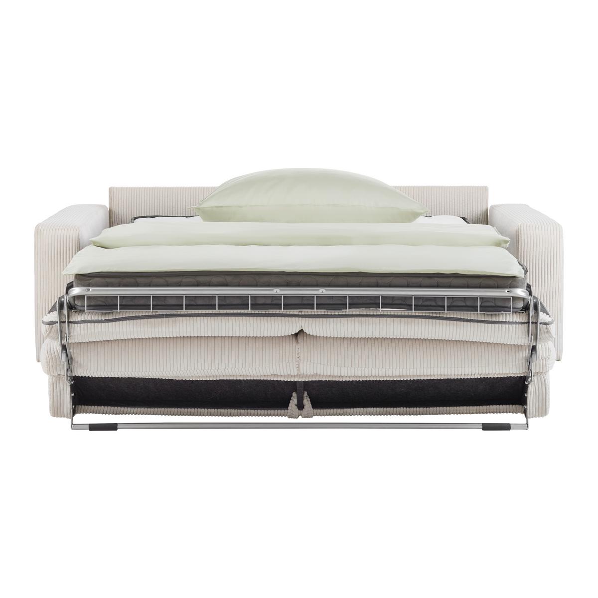 Zofa S Posteljno Funkcijo Agneta, Bež - črna/bež, Moderno, tekstil/les (200/83/97cm) - Premium Living