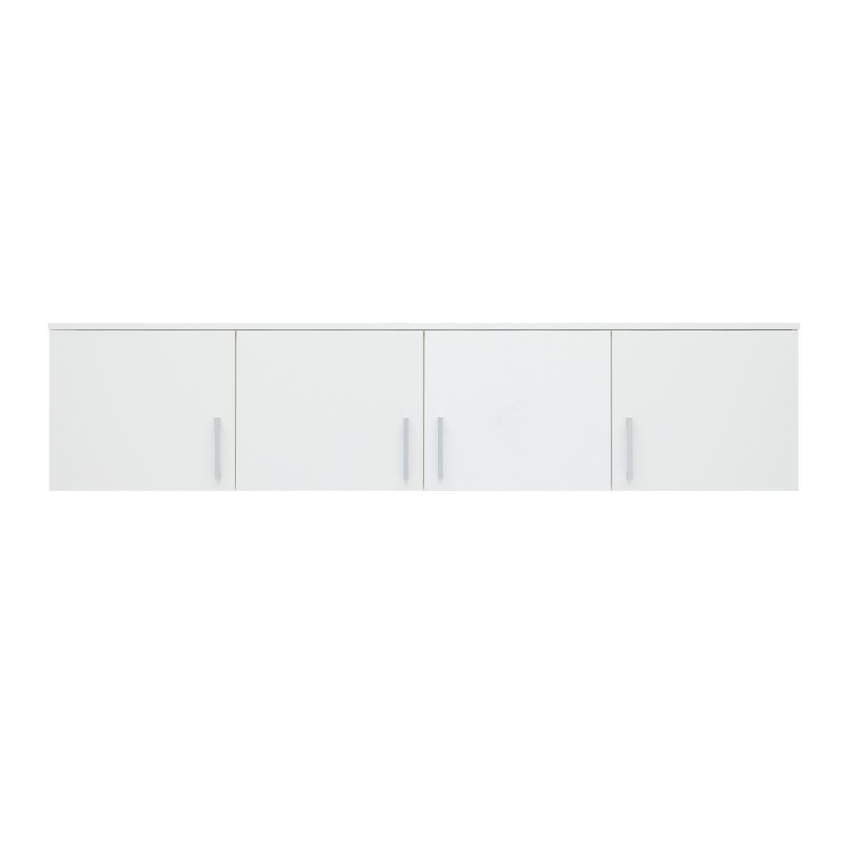 Aufsatzschrank Lasse Weiß - Weiß/Grau, KONVENTIONELL, Holz/Kunststoff (180/40/55cm) - Mömax