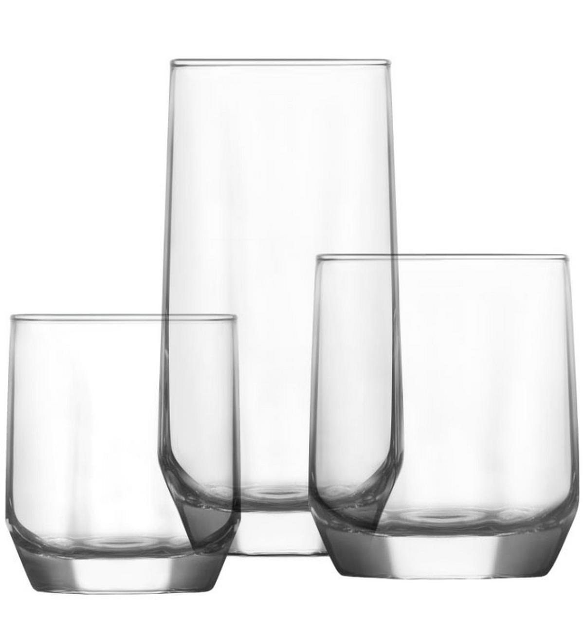 Set de pahare 18/1 Diamond, cca. 385/310/215 ml - Basics