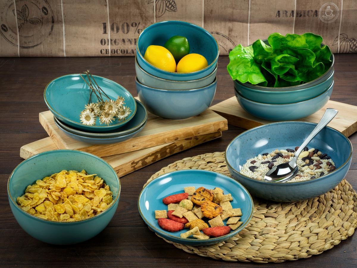 Set Posod Aqua, 4-Delni - večbarvno, Konvencionalno, keramika (22,5/5cm) - Creatable