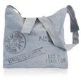 Umhängetasche Denim Jeans - Blau/Schwarz, Textil (40/48cm) - Mömax modern living