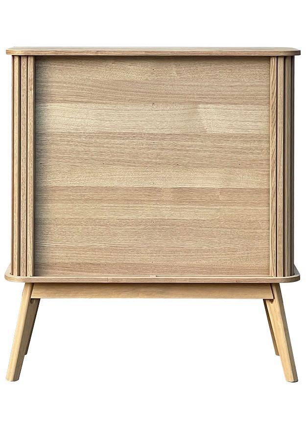 BYRÅ SKANDY - naturfärgad, Modern, trämaterial/trä (70/80/30cm) - Premium Living