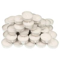 Teelicht Mia in Weiß 50er Pack - Alufarben/Weiß, KONVENTIONELL, Metall (3,9/1,3/2,4cm) - Based