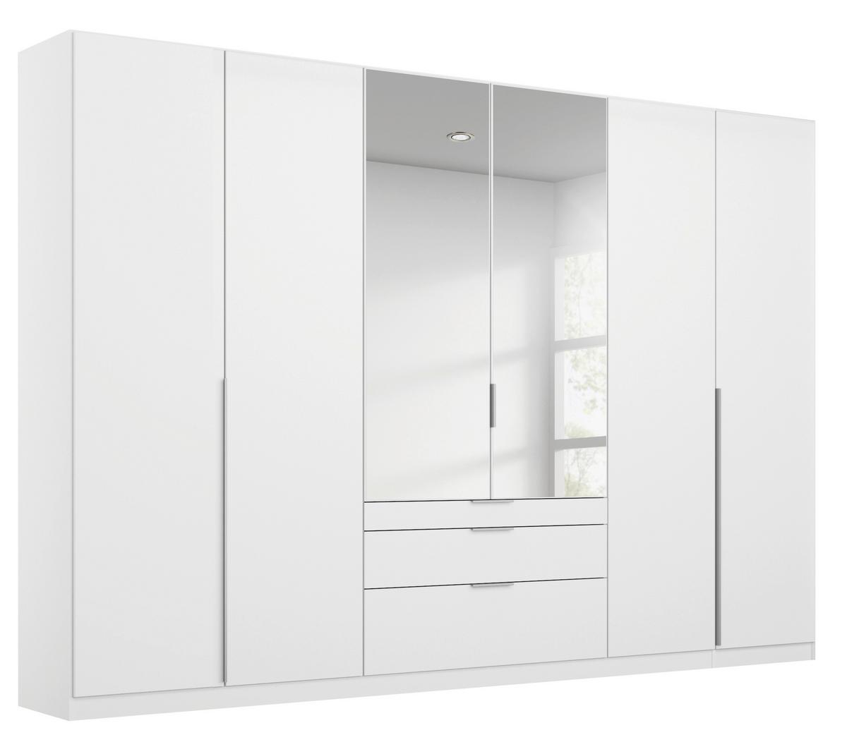 DULAP USI ROTATIVE ALABAMA - argintiu/alb, Modern, material pe bază de lemn (271/229/54cm) - Modern Living