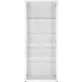 Vitrine Weiß - Alufarben/Weiß, Glas/Holzwerkstoff (70/178/30cm) - MÖMAX modern living
