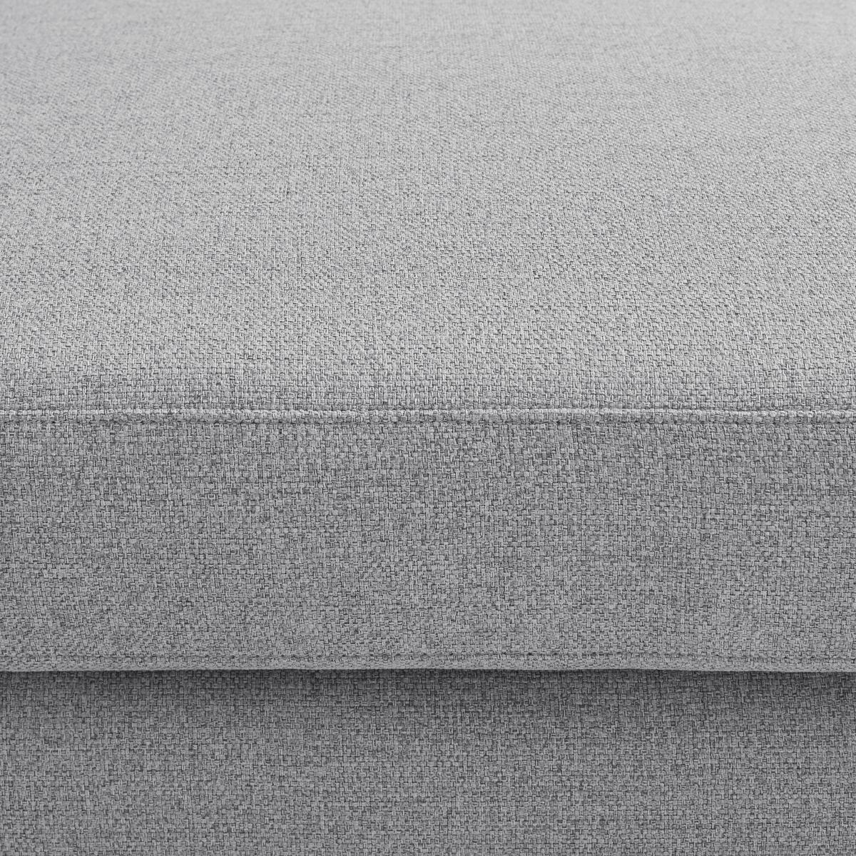 Wohnlandschaft Corvara Plus Grau - Schwarz/Grau, MODERN, Textil/Metall (286/91/187cm) - Premium Living