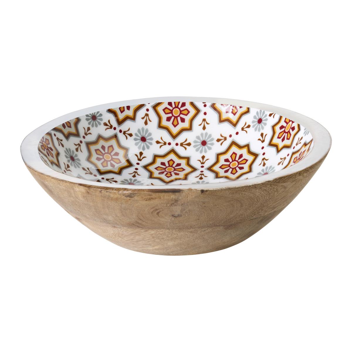 Skleda Za Solato Zahra - siva/zelena, Moderno, umetna masa/les (23,5/7cm)