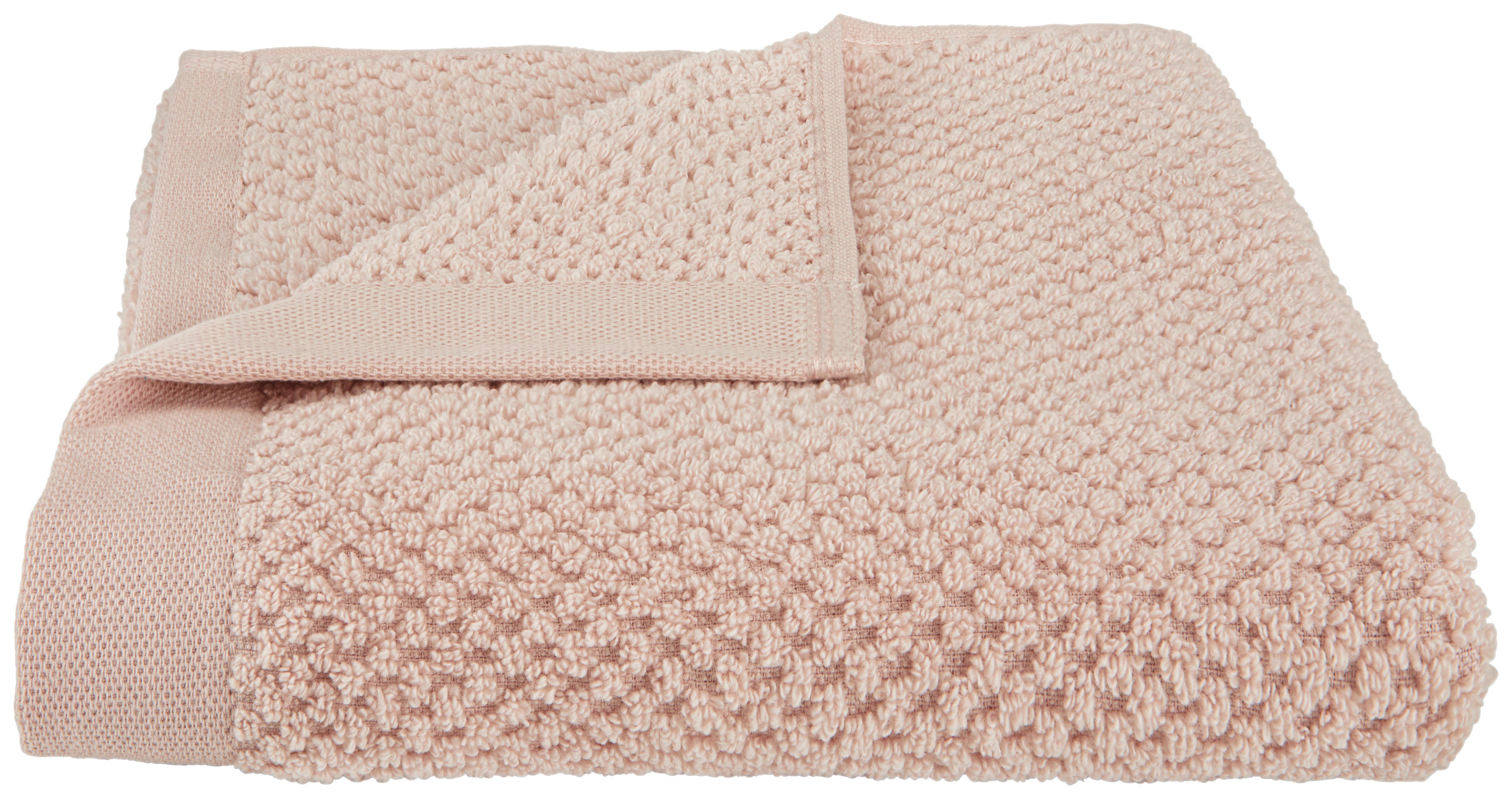 Kéztörlő Luise 50/100cm - Rózsaszín, konvencionális, Textil (50/100cm) - Modern Living