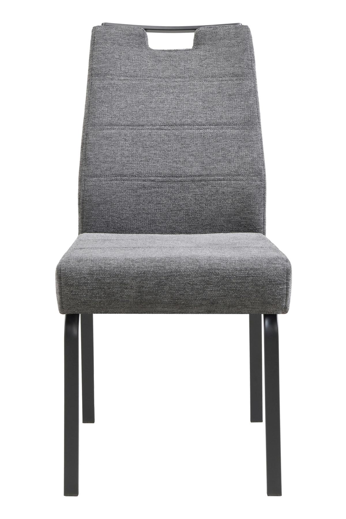 TISCHGRUPPE EBRO G - Eichefarben/Anthrazit, MODERN, Holzwerkstoff/Textil (140 - 180/76/90cm) - MID.YOU