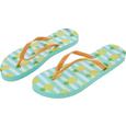 Zehensandalen Sole in verschiedenen Motiven - Türkis/Lila, LIFESTYLE, Kunststoff