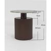SOFFBORD SOLCO -TREND- - bronsfärgad/naturfärgad, Lifestyle, metall/trämaterial (44/46cm) - Premium Living