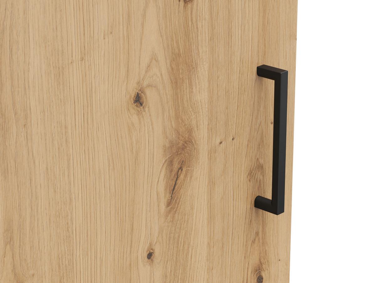Komoda Multi - hrast Artisan/crna, Moderno, drvni materijal/plastika (45/115/40cm) - Modern Living