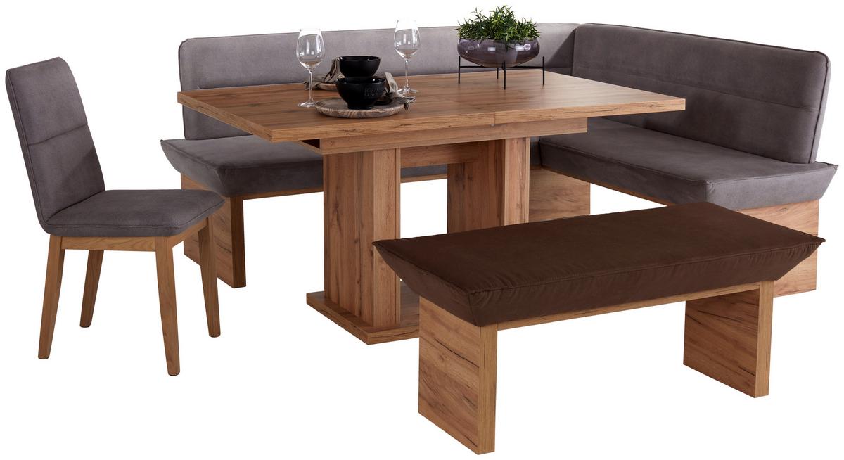 Raztegljiva Miza Patrik, Barva Hrasta, 150-190x90 - barve hrasta, Konvencionalno, leseni material (150 (190)/76/90cm)
