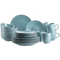 KOMBISERVICE 931770 TÜRKIS GLÄNDZEND - Türkis, Basics, Keramik (46,5/33/32cm) - Mäser
