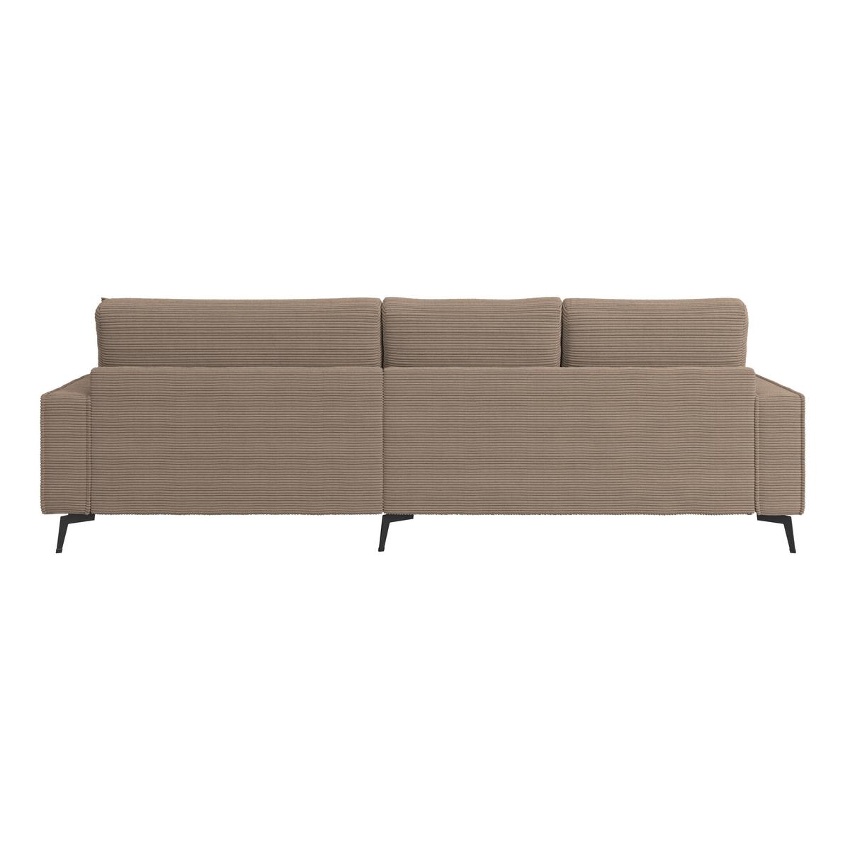 Kutna Garnitura Zero - smeđa/crna, Trend, tekstil (286/173cm)