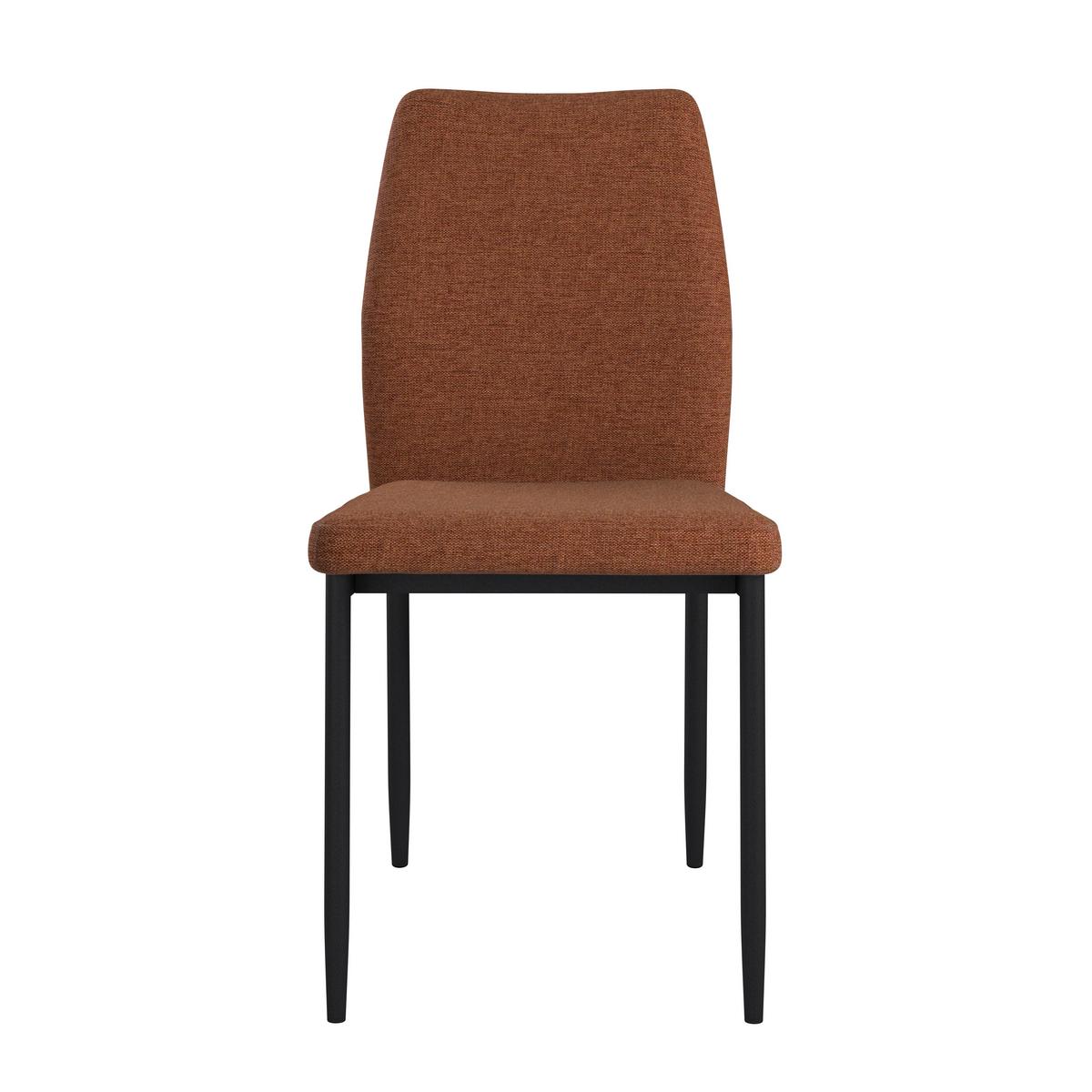 Stol Augusta, Rjava - črna/rjava, Konvencionalno, kovina/tekstil (45/87/56.5cm)