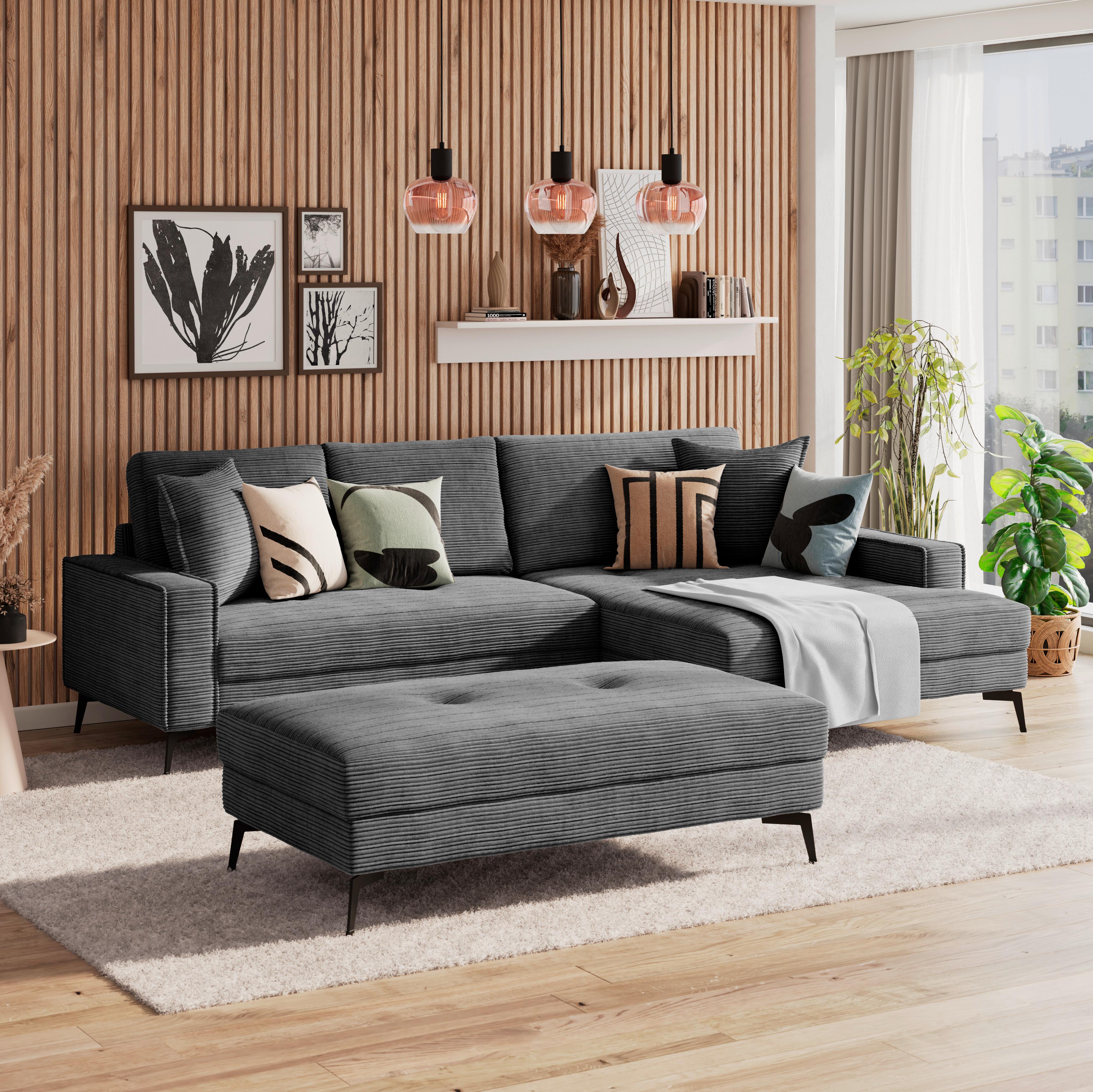 Tabure Zero - crna, Trend, tekstil (140/80cm)
