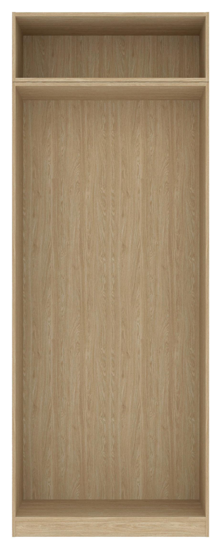 Carcasă șifonier UNIT - culoare lemn stejar, Modern, material pe bază de lemn (91,1/242,2/56,5cm) - Ondega