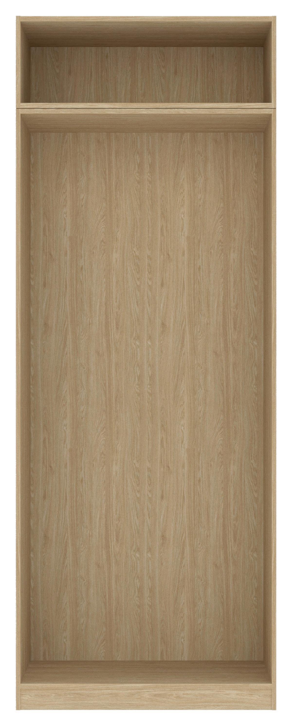 Carcasă șifonier UNIT - culoare lemn stejar, Modern, material pe bază de lemn (91,1/242,2/56,5cm) - Ondega