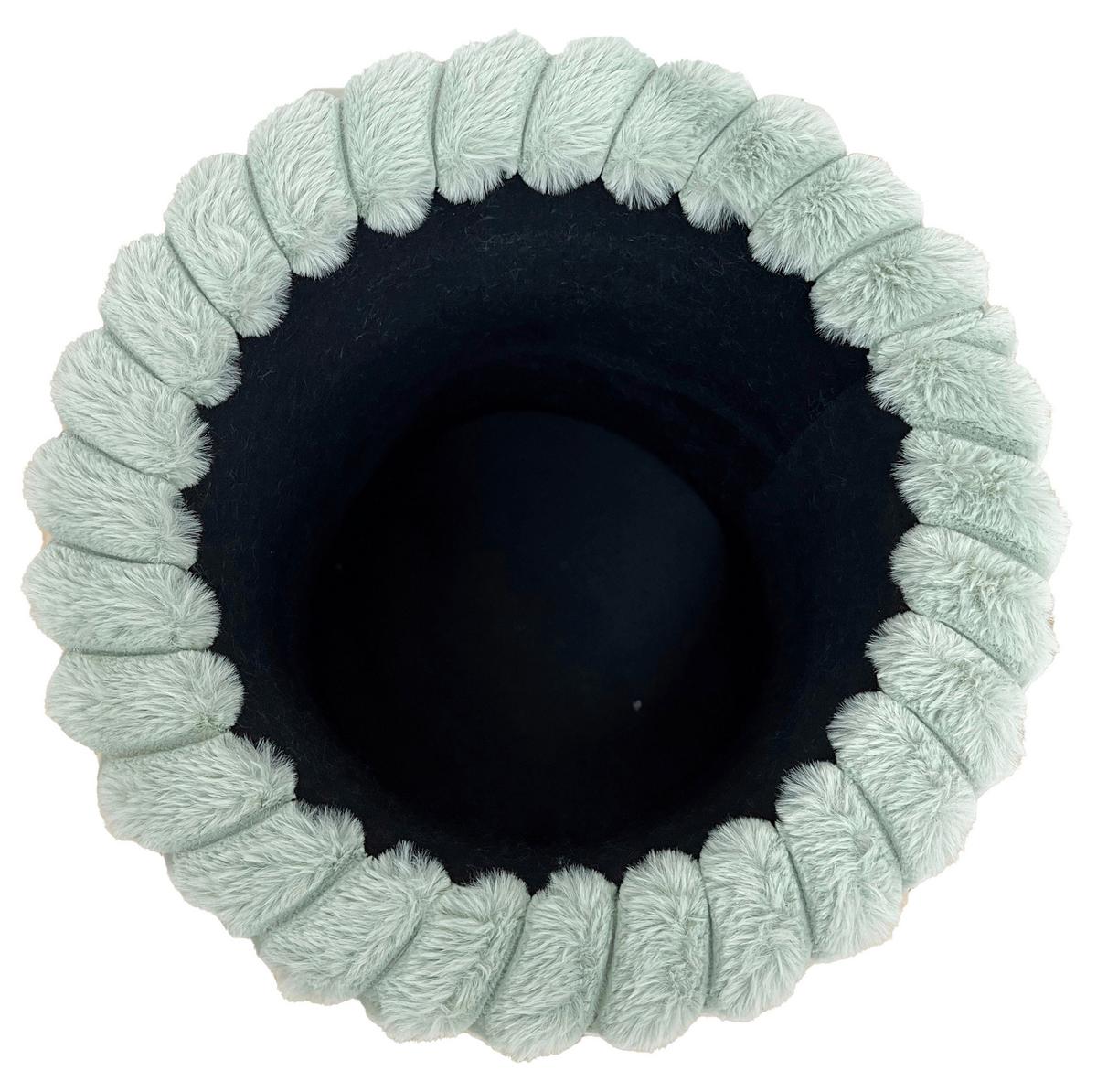 Hocker Cady Grün - Grün, ROMANTIK / LANDHAUS, Holzwerkstoff/Textil (37/40/37cm) - Mömax