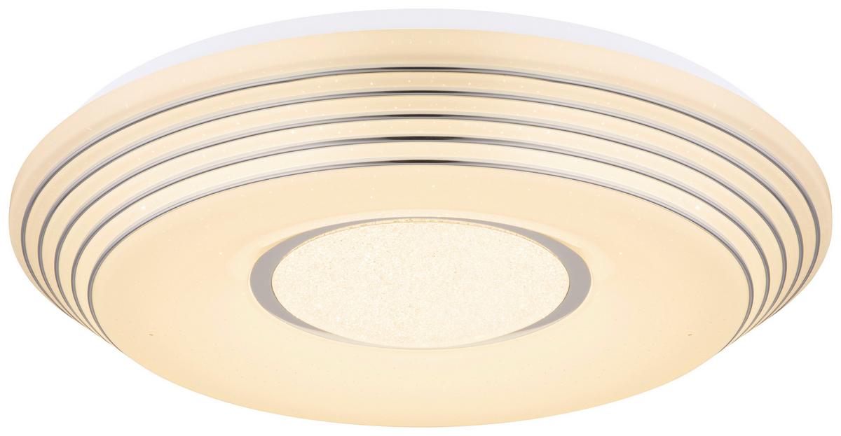 Led Svjetiljka Stropna 41293-40 Pillo - bijela/prozirno, Basics, metal/plastika (50/8,5cm) - Globo