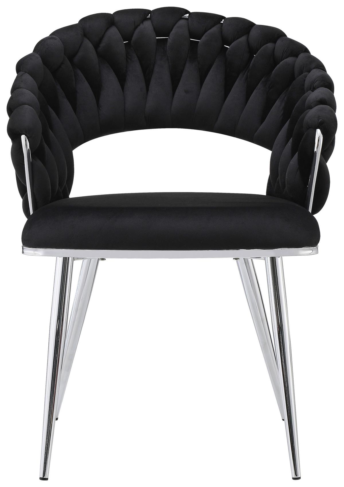 ARMLEHNSTUHL-SET FINESSE 125 - Silberfarben/Schwarz, Design, Kunststoff/Metall (61/82/60cm) - Kayoom