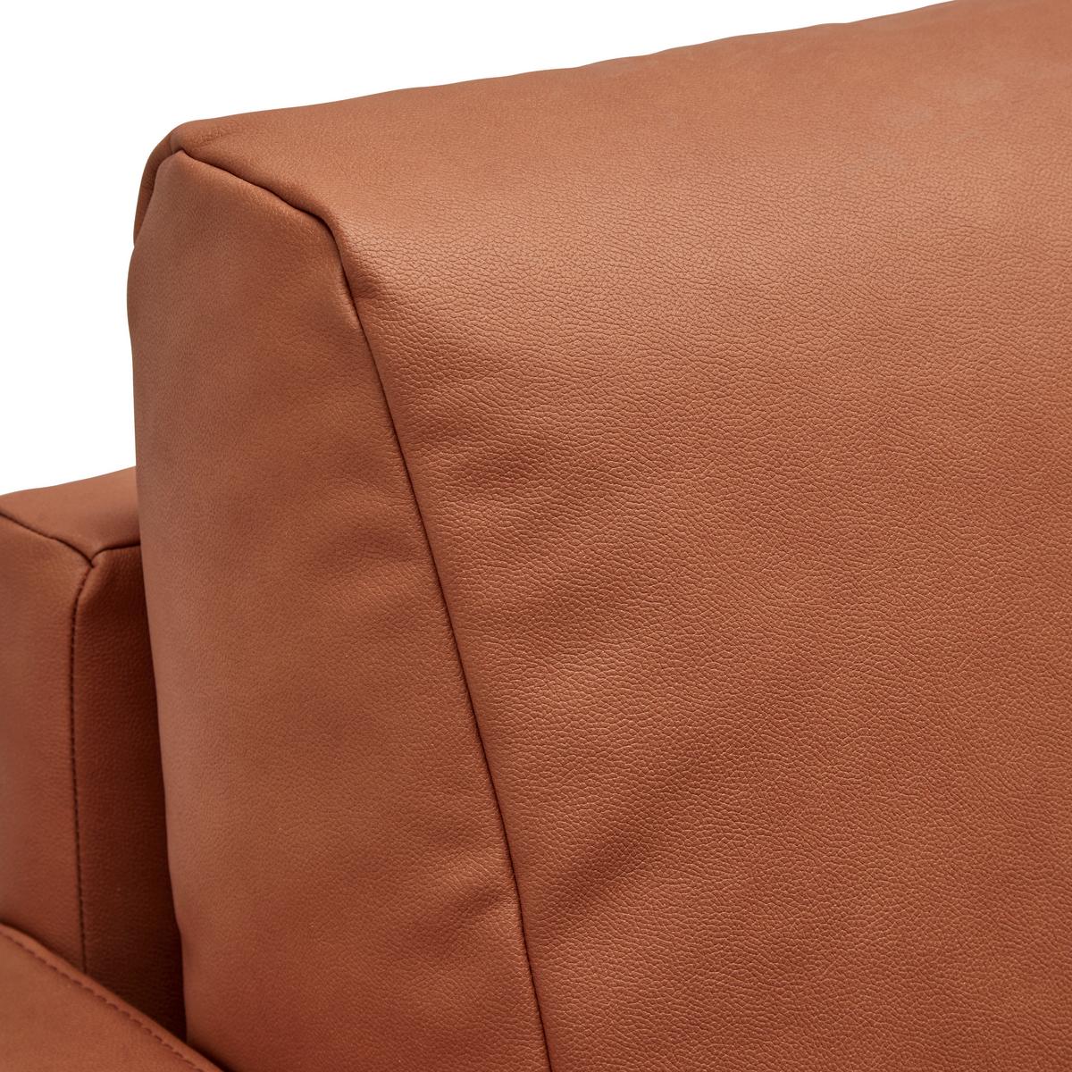 3-Sitzer-Sofa Custom Rostfarben - Chromfarben/Rostfarben, MODERN, Textil/Metall (182/85/92cm) - Mömax