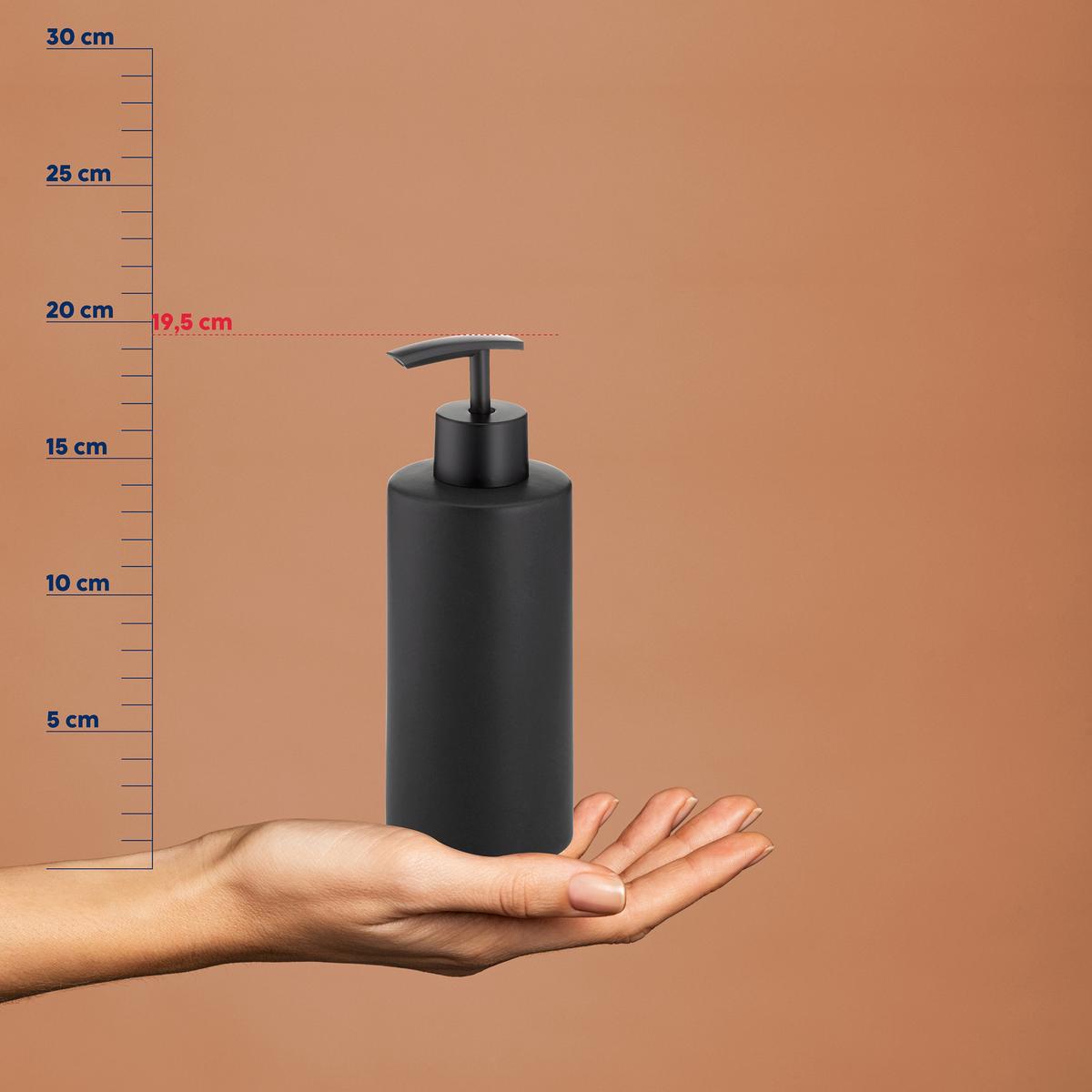 DOZOWNIK NA MYDŁO 23719 - czarny, Basics, ceramika (7/19,5cm) - Kela