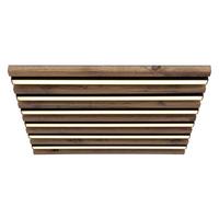 Led Mennyezeti Lámpa 67347d2 Hayden - sötétbarna/fekete, Natur, műanyag/faalapú anyag (45/45/5cm) - Globo