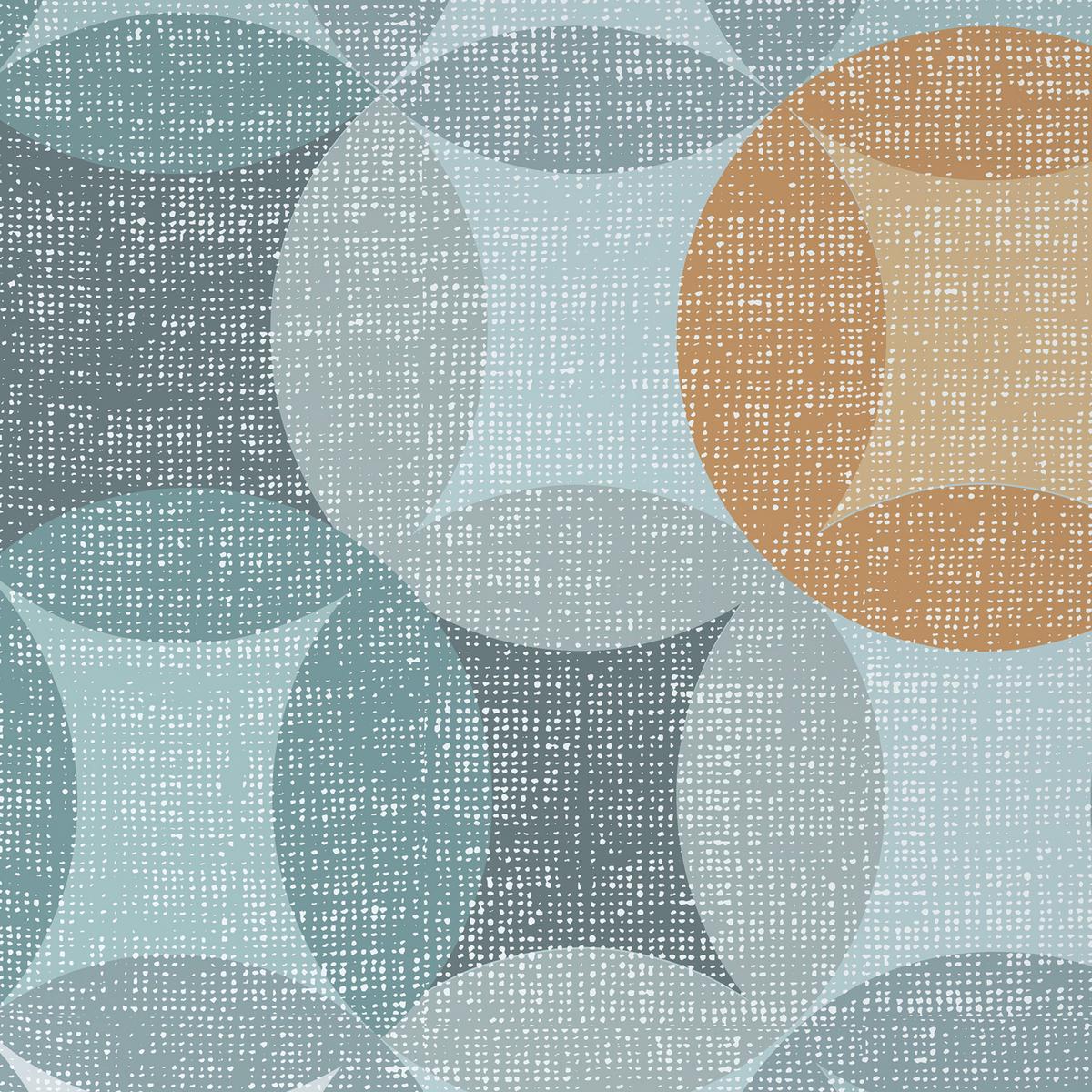 POŚCIEL NEUVAC - petrol/żółty, tkanina (135/200cm) - Novel