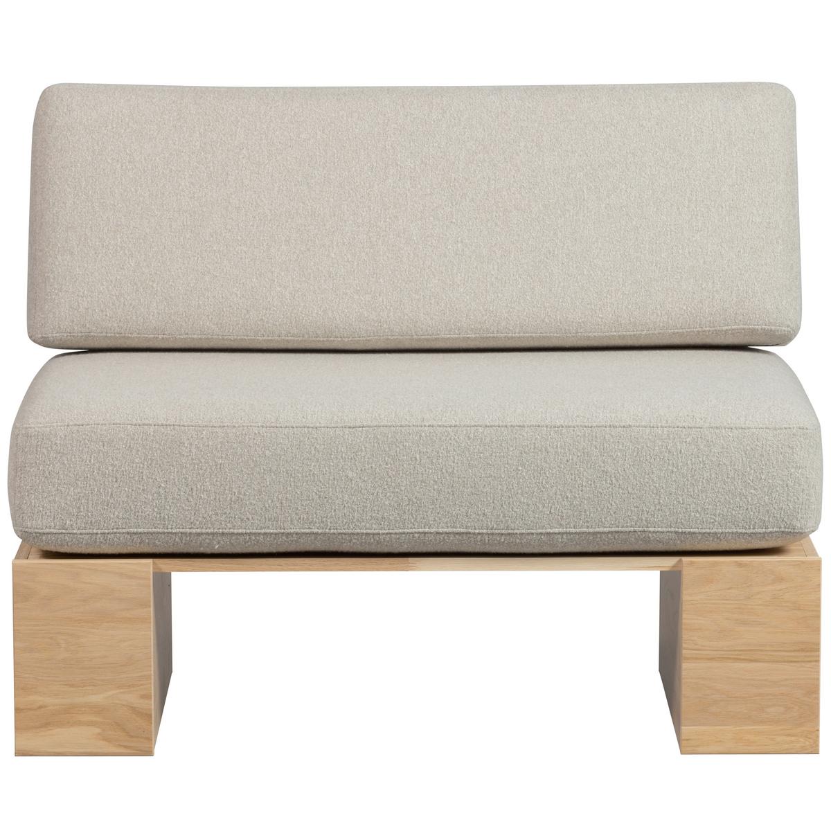 Sitzbank Eat Up Beige - Eichefarben/Beige, MODERN, Holz/Textil (110/84/67cm) - Livetastic