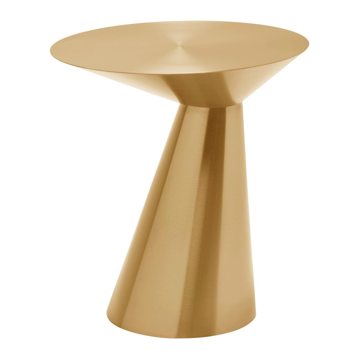 Masă auxiliară KACY -TREND- - auriu, Romantik / Landhaus, metal (40/45/40cm) - Premium Living
