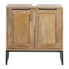 WASCHBECKENUNTERSCHRANK EVEREST -EXKLUSIV- - Schwarz/Naturfarben, Natur, Holz/Metall (60/60/32cm) - Mömax