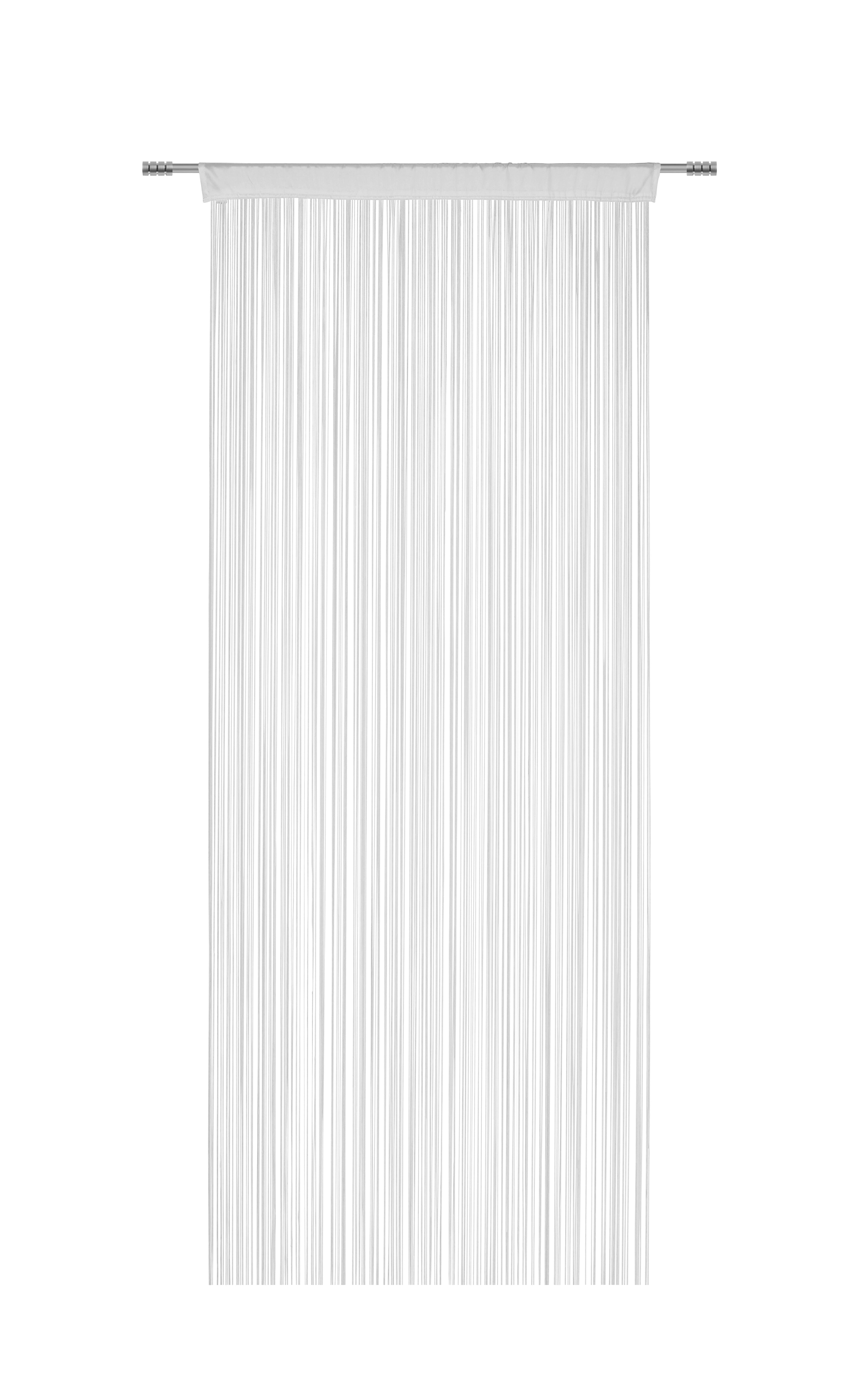 Nitasta Zavesa Promotion - bela, Konvencionalno, tekstil (90/200cm) - Based
