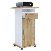 STEHPULT MELTA - Honigeiche/Weiss, Design, Holzwerkstoff (60/50/108,3cm) - MID.YOU