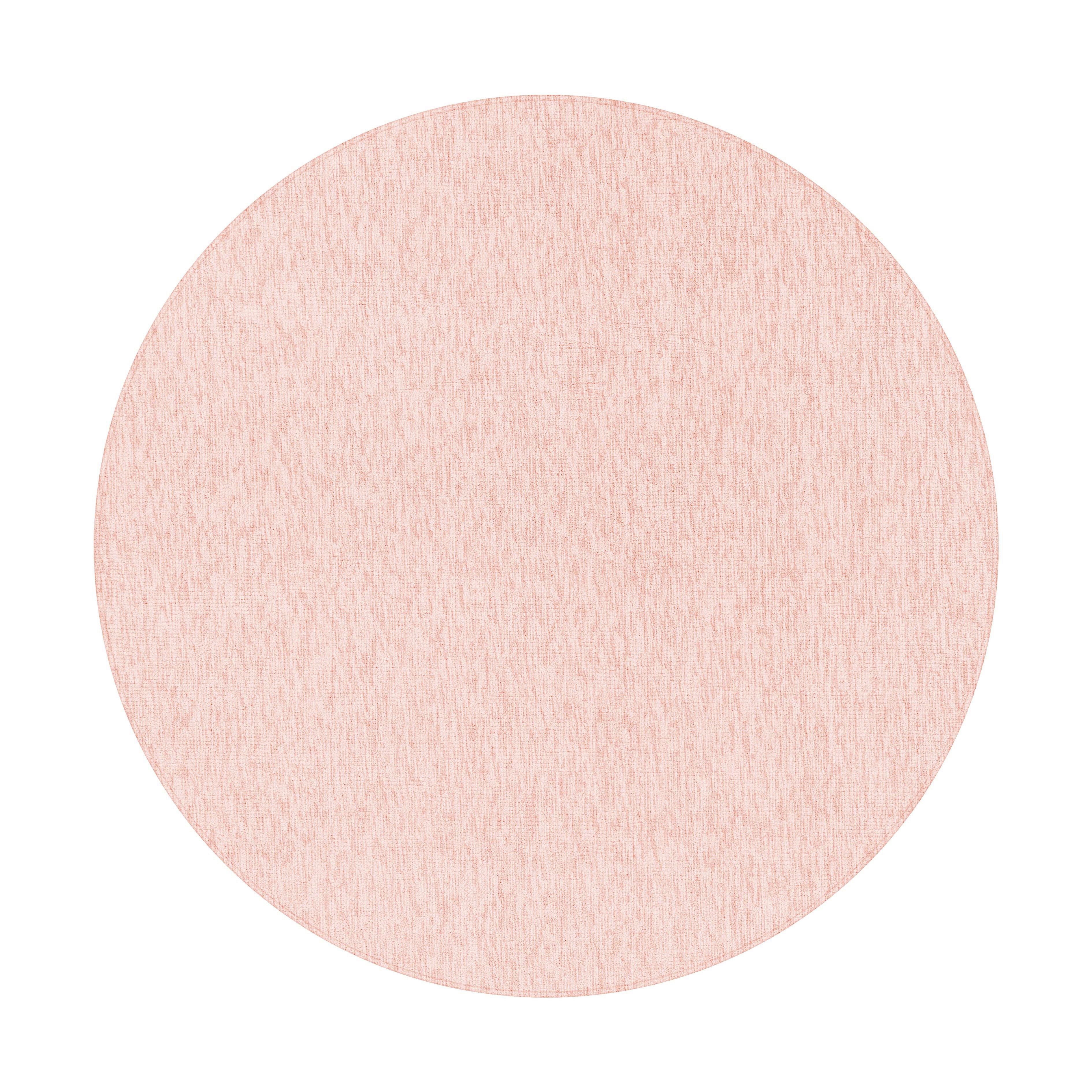 Ravno Tkana Preproga Nizza, Roza, 120cm - roza, Design, tekstil (120/120cm) - Novel