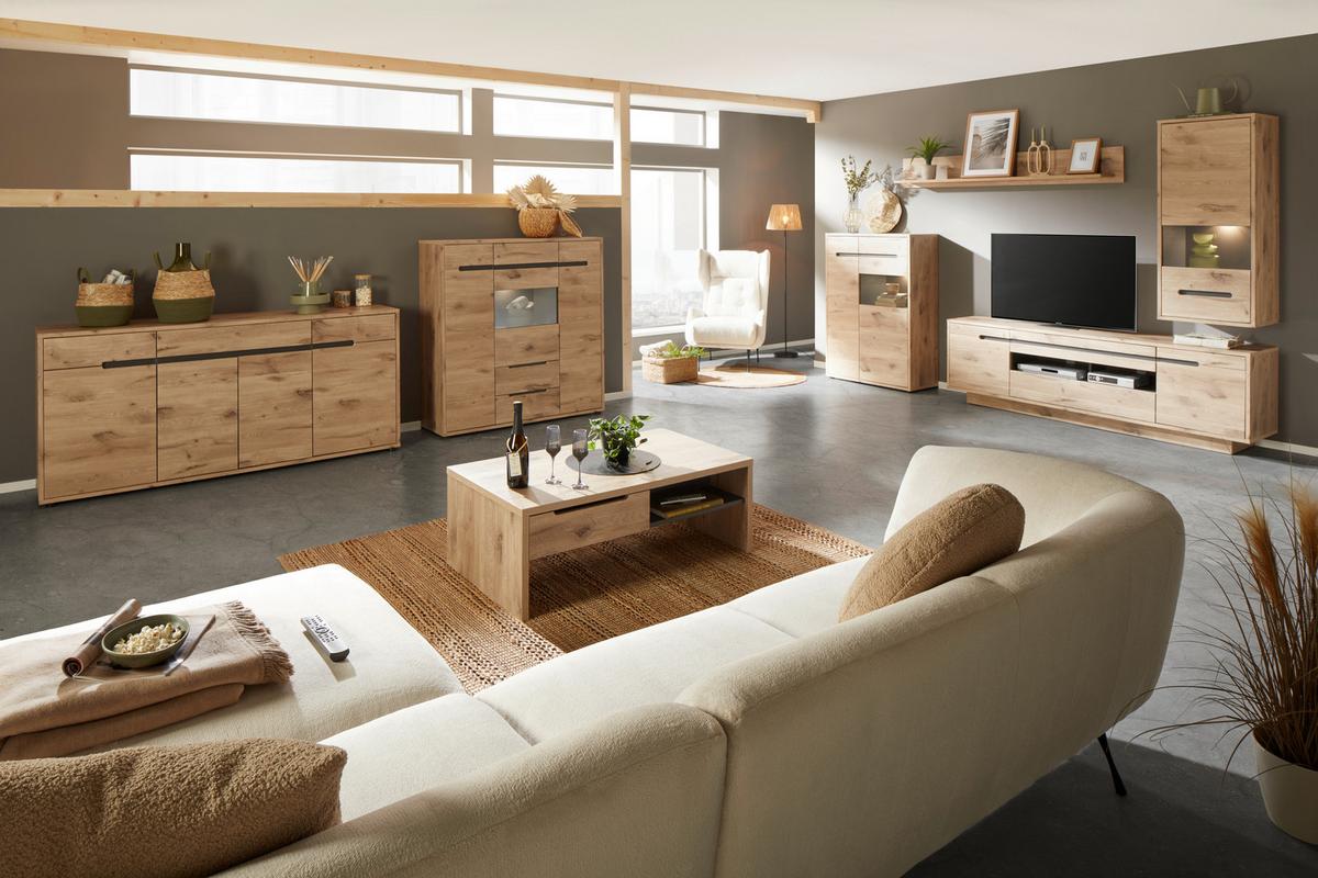 Tv-elem Bellano - Modern, faalapú anyag (205/63/44cm) - Mömax