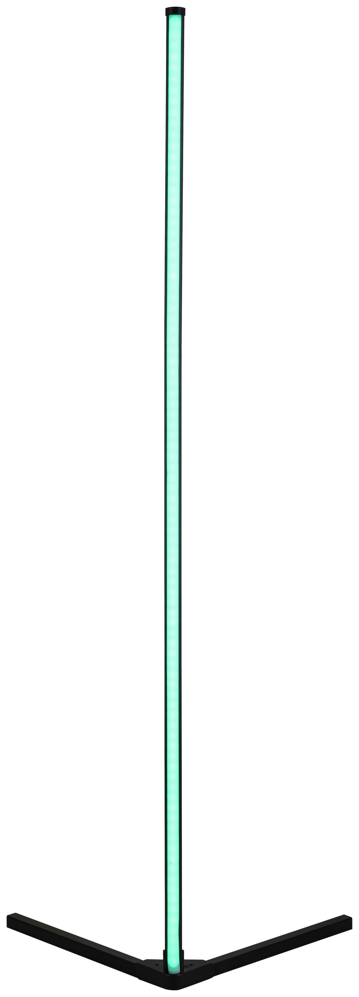 LED-Stehleuchte Julika max. 12 Watt - Schwarz, MODERN, Kunststoff/Metall (38,5/38,4/140cm) - Mömax